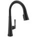 Delta Emmeline: Single Handle Pull Down Kitchen Faucet with Touch2O Technology, matte black
