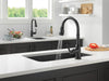 Delta Broderick 9190T Single Handle Pull-Down Kitchen Faucet With TouchTouch 2O Technology, matte black - view 5