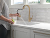 Delta Monrovia 9191 Single Handle Pull-Down Kitchen Faucet, lumicoat champagne bronze - view 5