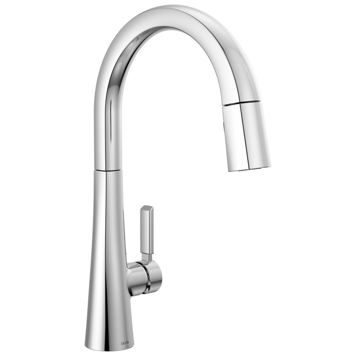 Delta Monrovia 9191 Single Handle Pull-Down Kitchen Faucet, lumicoat chrome