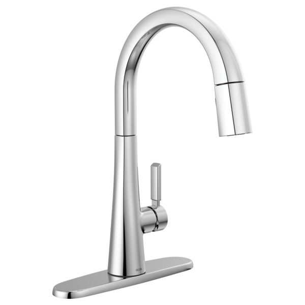 Delta Monrovia 9191 Single Handle Pull-Down Kitchen Faucet, lumicoat chrome - view 2