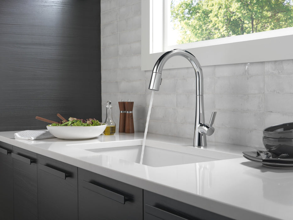 Delta Monrovia 9191 Single Handle Pull-Down Kitchen Faucet, lumicoat chrome - view 5