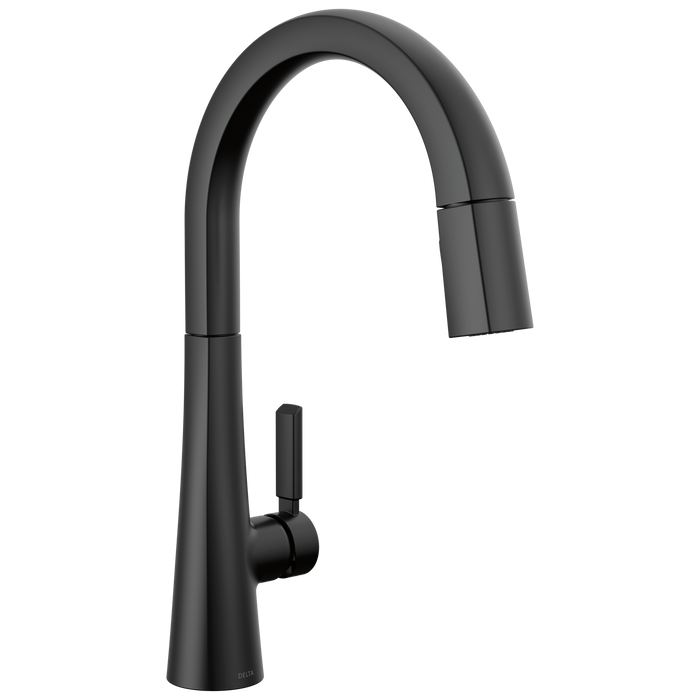 Delta Monrovia 9191 Single Handle Pull-Down Kitchen Faucet, matte black