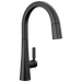 Delta Monrovia 9191 Single Handle Pull-Down Kitchen Faucet, matte black