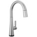 Delta Monrovia: Single Handle Pull-Down Kitchen Faucet With Touch2O Technology, lumicoat arctic stainless