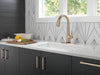 Delta Monrovia: Single Handle Pull-Down Kitchen Faucet With Touch2O Technology, lumicoat champagne bronze - view 5