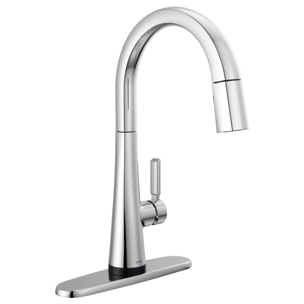 Delta Monrovia: Single Handle Pull-Down Kitchen Faucet With Touch2O Technology, lumicoat chrome - view 2