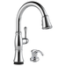 Delta Cassidy™: Single Handle Pull-Down Kitchen Faucet with Touch<sub>2</sub>O and ShieldSpray Technologies, lumicoat...