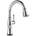 Delta Cassidy™: Single Handle Pull-Down Kitchen Faucet with Touch<sub>2</sub>O and ShieldSpray Technologies, lumicoat chrome