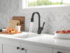Delta Leland 9678 Single Handle Pull-Down Bar / Prep Faucet, matte black - view 4