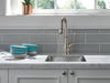 Delta Leland 9678 Single Handle Pull-Down Bar / Prep Faucet, spotshield stainless - view 3