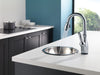 Delta Leland 9678T Single Handle Pull-Down Bar / Prep Faucet with TouchTouch 2O Technology, arctic stainless - view 3