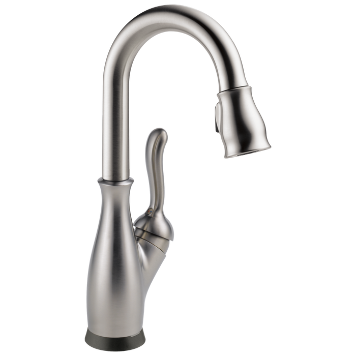 Delta Leland 9678T Single Handle Pull-Down Bar / Prep Faucet with TouchTouch 2O Technology, spotshield stainless