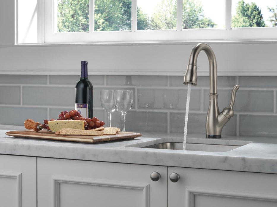 Delta Leland 9678T Single Handle Pull-Down Bar / Prep Faucet with TouchTouch 2O Technology, spotshield stainless - view 5