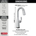 Delta Stryke 9976T Single Handle Pull-Down Bar/Prep Faucet with TouchTouch 2O Technology, lumicoat arctic stainless - view 3