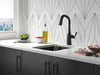 Delta Stryke 9976T Single Handle Pull-Down Bar/Prep Faucet with TouchTouch 2O Technology, matte black - view 4