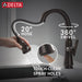 Delta Coranto 9979T Single Handle Pull-Down Bar/Prep Faucet with TouchTouch 2O Technology, venetian bronze - view 4