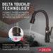 Delta Coranto 9979T Single Handle Pull-Down Bar/Prep Faucet with TouchTouch 2O Technology, venetian bronze - view 5
