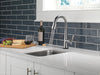 Delta Emmeline: Single Handle Pull Down Bar/Prep Faucet with Touch2O Technology, lumicoat arctic stainless - view 4