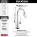 Delta Emmeline: Single Handle Pull Down Bar/Prep Faucet with Touch2O Technology, lumicoat chrome - view 3