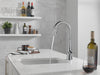 Delta Monrovia 9991 Single Handle Pull-Down Bar/Prep Faucet, lumicoat arctic stainless - view 3