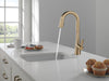 Delta Monrovia 9991 Single Handle Pull-Down Bar/Prep Faucet, lumicoat champagne bronze - view 4