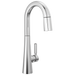 Delta Monrovia 9991 Single Handle Pull-Down Bar/Prep Faucet, lumicoat chrome