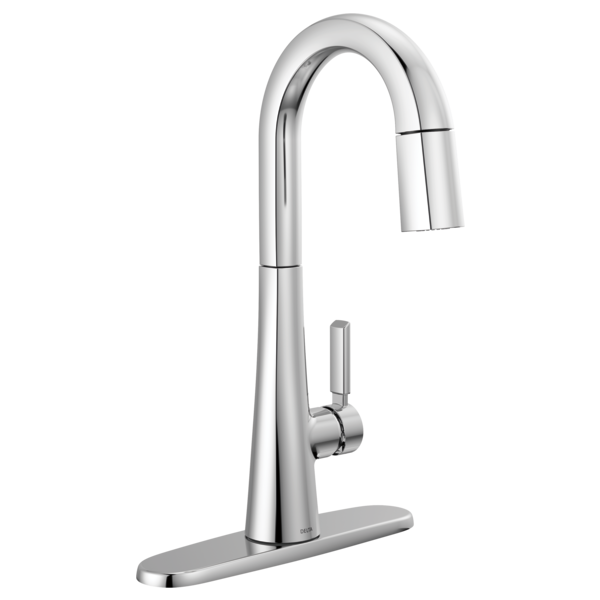 Delta Monrovia 9991 Single Handle Pull-Down Bar/Prep Faucet, lumicoat chrome - view 2