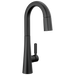 Delta Monrovia 9991 Single Handle Pull-Down Bar/Prep Faucet, matte black