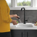 Delta Monrovia 9991 Single Handle Pull-Down Bar/Prep Faucet, matte black - view 4