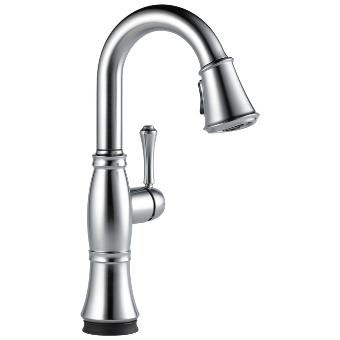 Delta Cassidy: Single Handle Pulldown Bar/Prep with Touch<sub>2</sub>O Technology, lumicoat arctic stainless