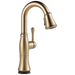 Delta Cassidy: Single Handle Pulldown Bar/Prep with Touch<sub>2</sub>O Technology, lumicoat champagne bronze