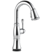 Delta Cassidy: Single Handle Pulldown Bar/Prep with Touch<sub>2</sub>O Technology, lumicoat chrome