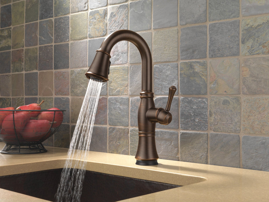 Delta Cassidy: Single Handle Pulldown Bar/Prep with Touch<sub>2</sub>O Technology, venetian bronze - view 5