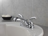 Delta Foundations B2510LF Two Handle Centerset Bathroom Faucet, chrome 3 - view 2