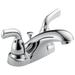 Delta Foundations B2510LF Two Handle Centerset Bathroom Faucet, chrome