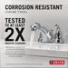 Delta Foundations B2510LF Two Handle Centerset Bathroom Faucet, chrome - view 4