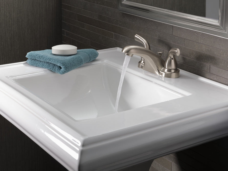 Delta Foundations B2510LF Two Handle Centerset Bathroom Faucet, stainless - view 3