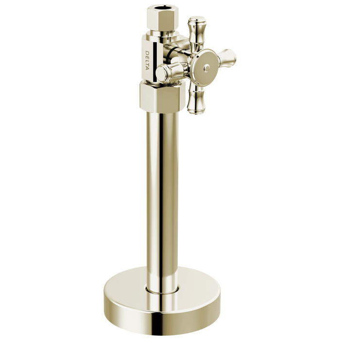 Delta DT021202 Straight Supply Stop Valve, polished nickel