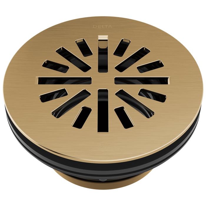 Delta DT051411 4" Prefab Round Shower Drain, champagne bronze