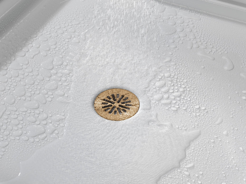 Delta DT051411 4" Prefab Round Shower Drain, champagne bronze - view 2