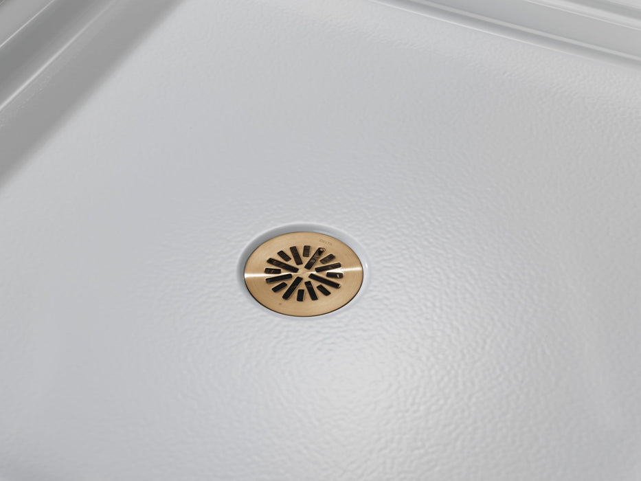 Delta DT051411 4" Prefab Round Shower Drain, champagne bronze - view 3
