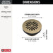 Delta DT051411 4" Prefab Round Shower Drain, champagne bronze - view 4