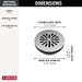 Delta DT051411 4" Prefab Round Shower Drain, chrome - view 2