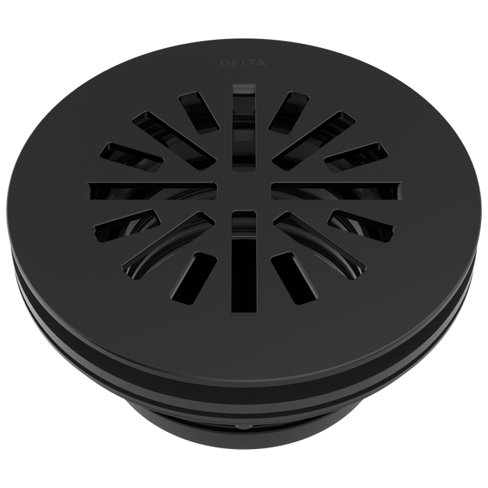 Delta DT051411 4" Prefab Round Shower Drain, matte black
