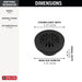 Delta DT051411 4" Prefab Round Shower Drain, matte black - view 2