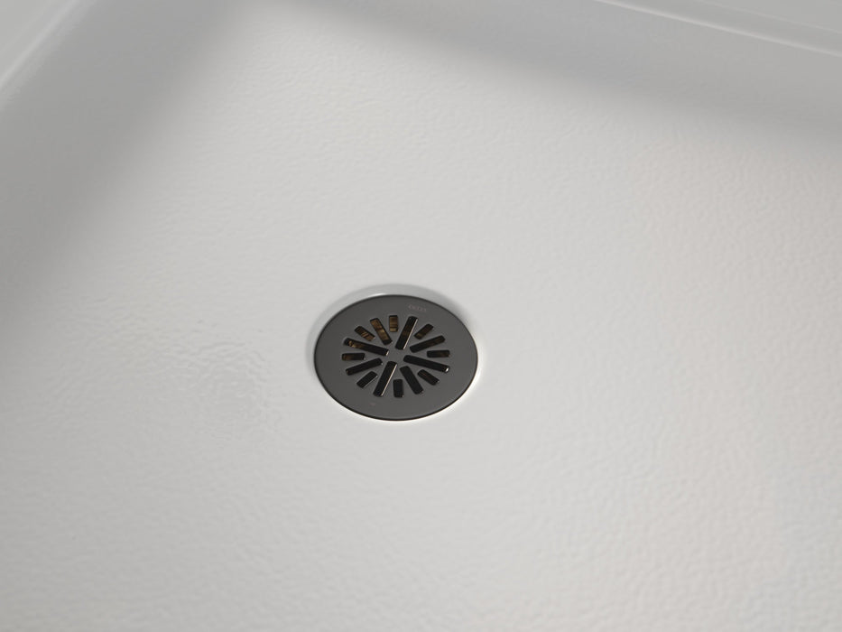 Delta DT051411 4" Prefab Round Shower Drain, matte black - view 4