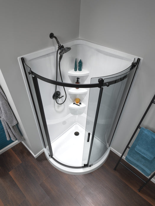 Delta DT051411 4" Prefab Round Shower Drain, matte black - view 5