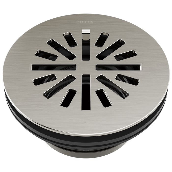 Delta DT051411 4" Prefab Round Shower Drain, stainless