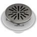 Delta DT061411 4" Tile-In Round Shower Drain, black stainless